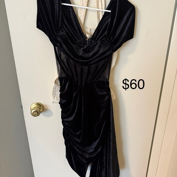 Fashion Nova Black Asymmetrical Dress - Picture 1 of 2